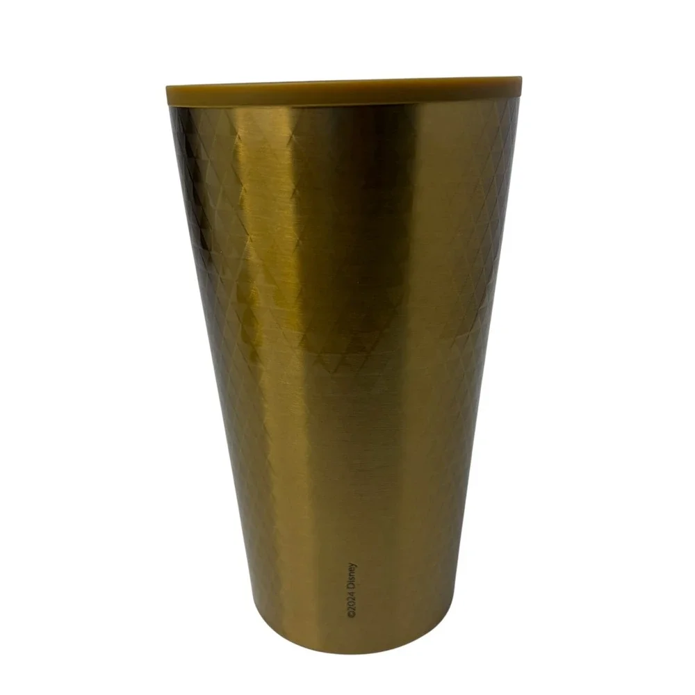 Disney Mufasa The Lion King Gold Stainless Steel Tumbler Set LE NIB w Straw